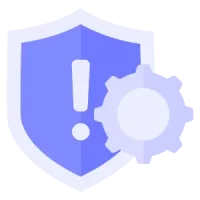 Icon representing security risks from Windows 10 End-of-Life, leaving systems vulnerable to cyber threats.