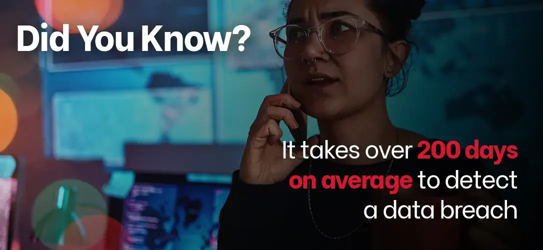 It takes over 200 days on average to detect a data breach