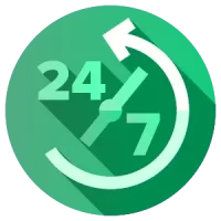 24/7 IT support icon representing round-the-clock assistance to resolve IT issues for businesses.