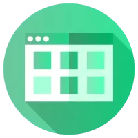 Icon for seamless application management aimed at improving business productivity.