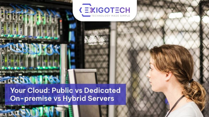 Your Cloud: Public vs Dedicated On-premise vs Hybrid Servers Exigo Tech Blog Feature Image