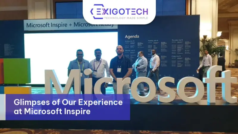 Glimpses of Our Experience at Microsoft Inspire - Exigo Tech Blog Feature Image