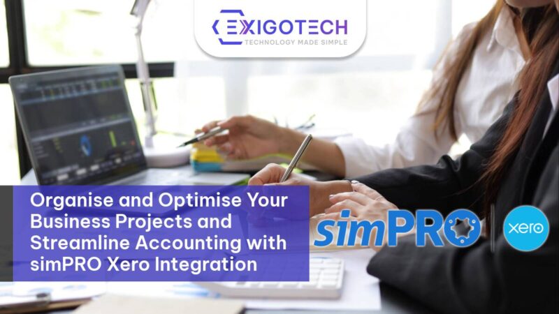 Organise and Optimise Your Business Projects and Streamline Accounting with simPRO Xero Integration - Exigo Tech Blog Feature Image
