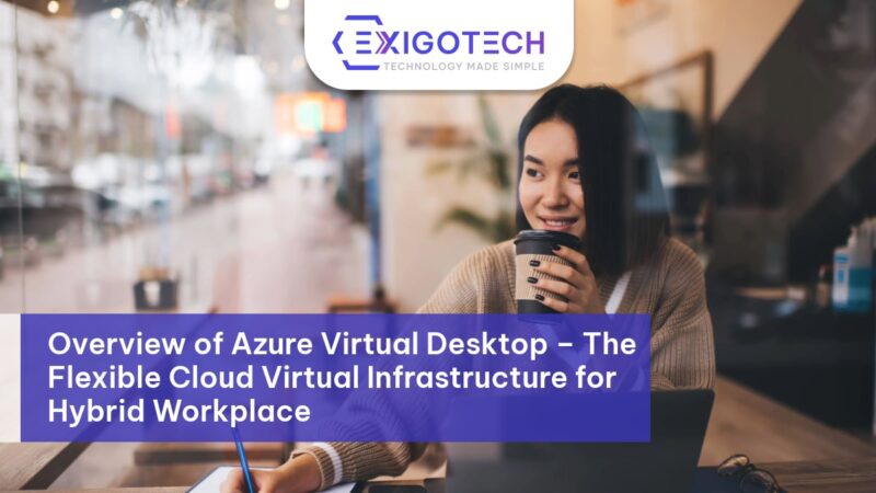 Overview of Azure Virtual Desktop – The Flexible Cloud Virtual Infrastructure for Hybrid Workplace - Exigo Tech Blog Feature Image