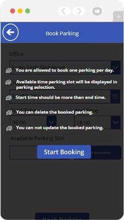 Booking-Portal | Book Parking Application | Exigo Tech Philippines