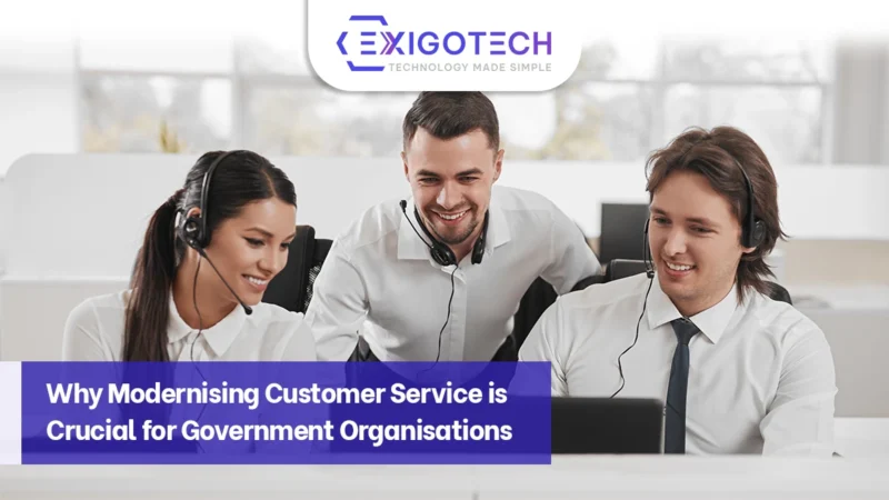 Customer Service for Government Organisations - Blog feature image for Exigo Tech