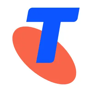 Logo of Telstra, highlighting Exigo Tech's IP-VPN solutions in Australia for secure and scalable network connectivity via Telstra's platform