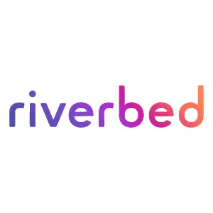 Logo of Riverbed, showcasing Exigo Tech's enterprise SD-WAN solutions in Australia for network acceleration, visibility, and security