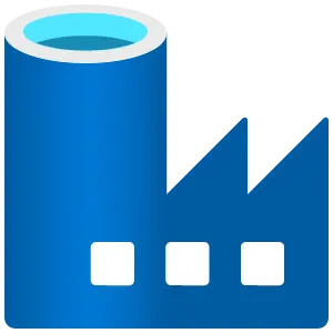 Icon representing Azure Data Factory, highlighting data-driven workflows for seamless cloud and on-premises data integration in Australia