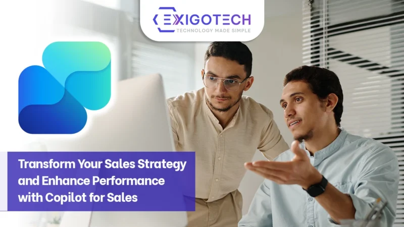 Transform Your Sales Strategy and Enhance Performance with Copilot for Sales - Exigo Tech website Blog Feature image