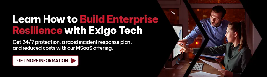 CTA - Learn How to Build Enterprise Resilience with Exigo Tech