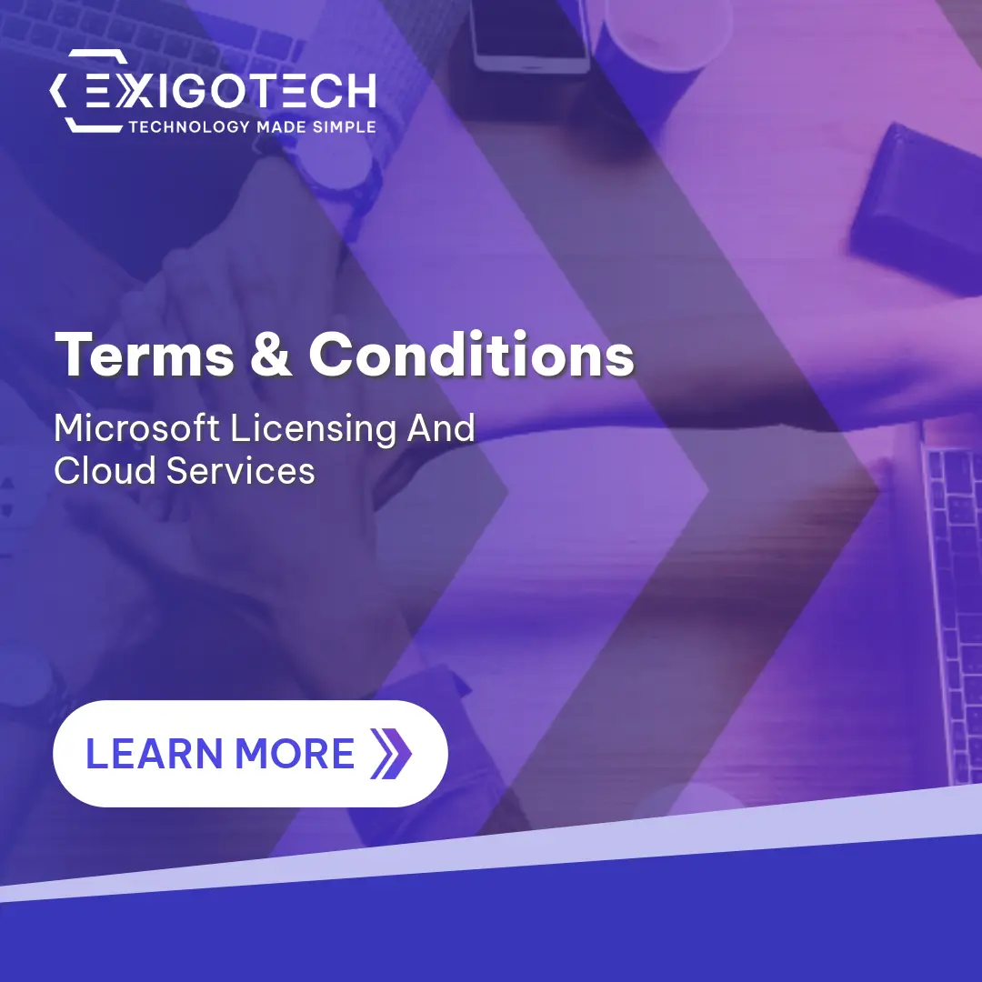 Terms and Conditions Microsoft Licensing And Cloud Services