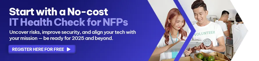 CTA - Start with a No-cost IT Health Check for NFPs