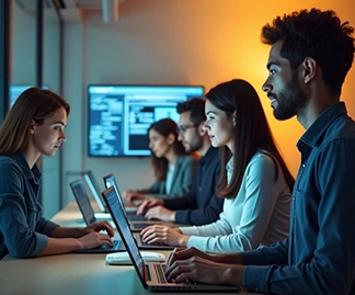 Project team reviewing implementation roadmap for User Application Hardening and optimisation. Project team reviewing implementation roadmap for User Application Hardening and optimisation.