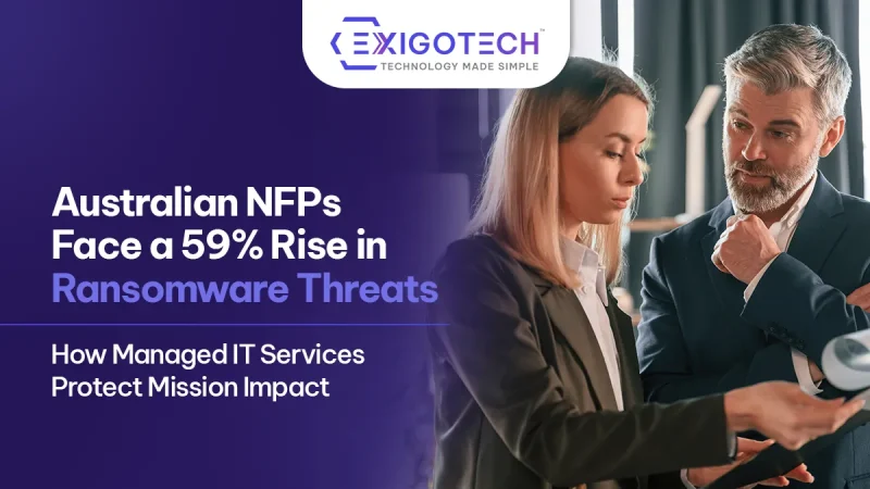 Australian NFPs Face a 59% Rise in Ransomware Threats - How Managed IT Services Protect Mission Impact - Blog featured image for website