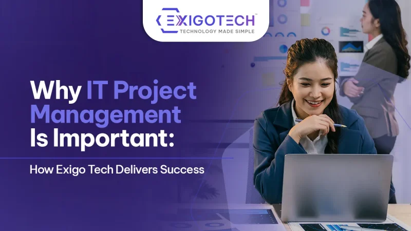 Why IT Project Management Is Important: How Exigo Tech Delivers Success - Blog Featured image for website