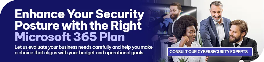 CTA - Enhance Your Security Posture with the Right Microsoft 365 Business Premium Plan 