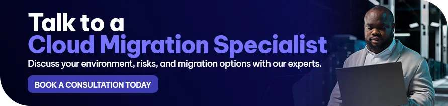 CTA - Talk to a Cloud Migration Specialist