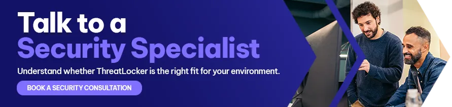 CTA - Talk to a Security Specialist