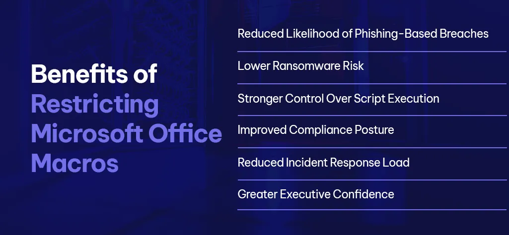 Benefits of Restricting Microsoft Office Macros