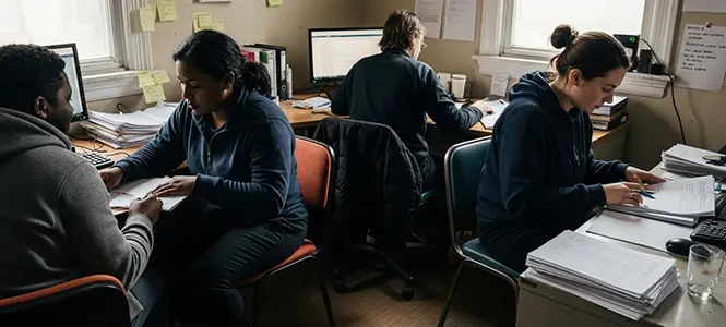 Nonprofit office managing high service demand with limited resources and manual processes Nonprofit office managing high service demand with limited resources and manual processes