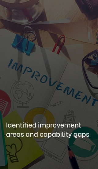 Identified improvement areas and capability gaps - For Mobile version Identified improvement areas and capability gaps - For Mobile version