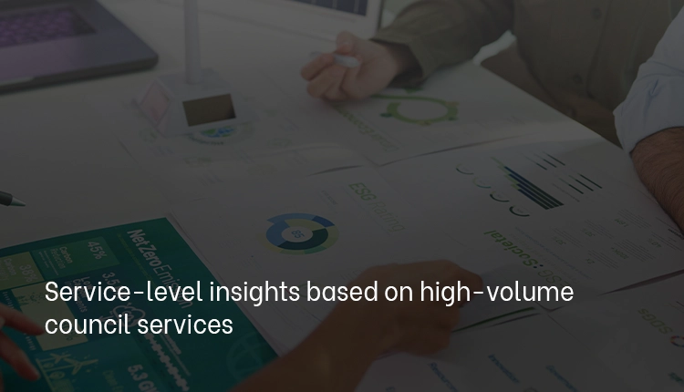 Service-level insights based on high-volume council services Service-level insights based on high-volume council services